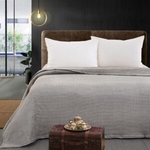 Beauty Home Одеяло едноцветно единично Fleece Art 11555 160x220 Сиво