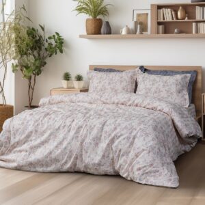 Beauty Home Комплект кувертюра за голяма спалня Art 12213 Renata 100% Памучен сатен 300tc 220x240 Бежов