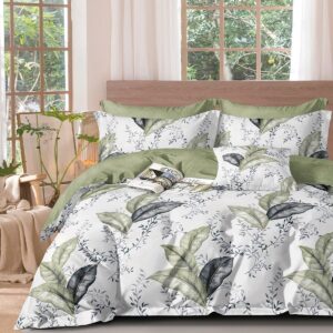 Beauty Home Комплект двойна завивка Art 12277 Adelina 220x240 Маслинено зелено