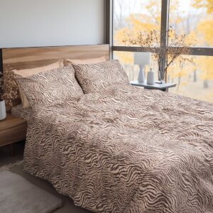 Beauty Home Комплект спално бельо фланелени единични Matisse Art 12335 170x260 Бежов