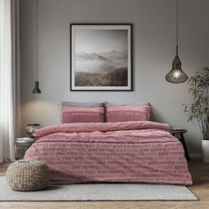 Beauty Home Комплект единичен плик за завивка Glory Art 12374 170x250 Мръсно розово,Розово