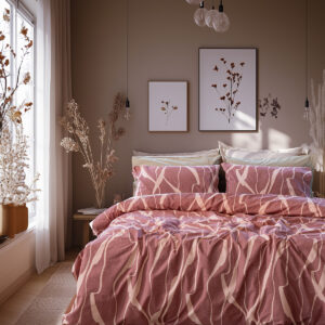 Beauty Home Комплект кувертюра единична Glory Art 12375 160x230 Цвят изгнила ябълка, Розов