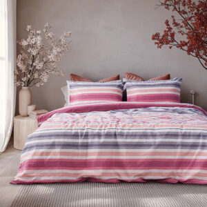 Beauty Home Комплект кувертюра единична Moments Art 12562 160x230 Розов,Сив