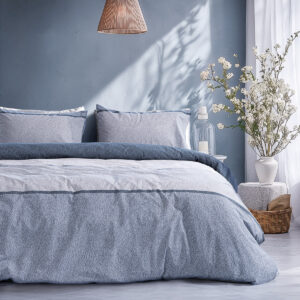 Beauty Home Комплект единичен плик за завивка Moments Art 12566 170x250 Син,Сив