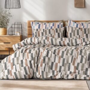 Beauty Home Комплект плик за завивка фланелен супер двойна Pinot Art 12632 230x250 Бежов, Зелен
