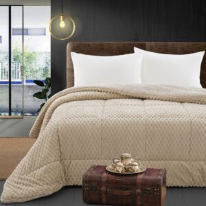 Beauty Home Олекотена завивка King size Art 12651 220x240 Бежов