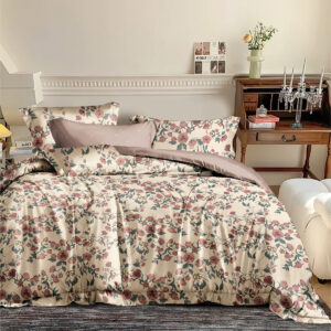 Beauty Home Комплект завивка за голямо легло Memories Art 12676 220x240 Бежово,Розово