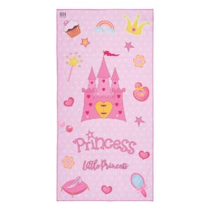 Beauty Home Детска двустранна плажна кърпа Microfiber Аrt 2265 Розов