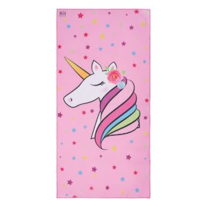 Beauty Home Плажна кърпа двулицева детска Microfiber Аrt 2266 Розова