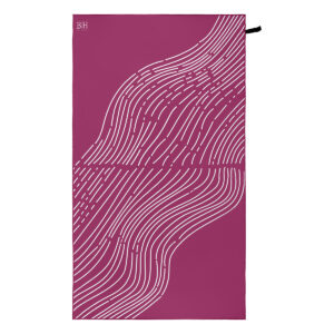 Beauty Home Двулицева плажна кърпа Microfiber 200gsm Art 2291 90x160 Лилав