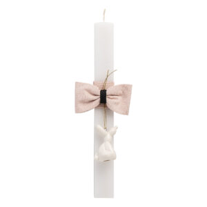 Beauty Home Лампада Бяла 33cm Порцеланово Кученце Екрю