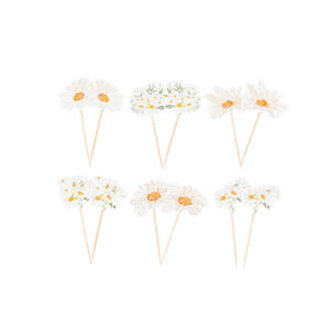 Beauty Home 12 етикетчета с тема „Маргаритки“ 7 -7,5 cm