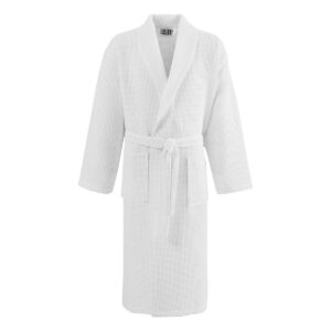 Beauty Home Халат Support пике с яка 50%Cot-50%Pol 210gsm Бял