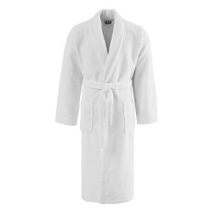 Beauty Home Халат Assist велурен с яка Art Е3054 55%Cot-45%Pol 300gsm Бял