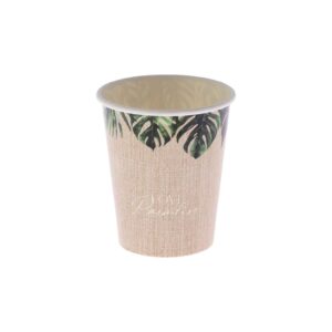 Beauty Home 8 хартиени чаши “Love Paradise” Coco Palm 255ml