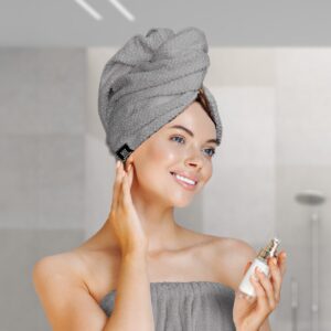 Beauty Home Кърпа за коса Turban Art 3406 Сив