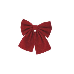 Beauty Home Декоративна Червена Панделка от Плат Букле 25 x 25 cm