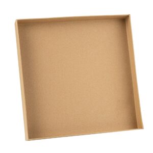 Beauty Home Квадратна тава от крафт картон 30x30x4cm – Подходящ за храна