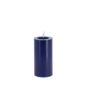 Beauty Home Цилиндрична LED свещ синя Ø7x15cm