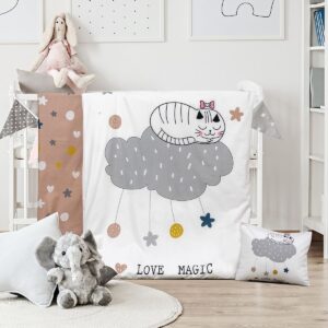Beauty Home Комплект бебешки чаршафи Kitty Art 5189 120x160 С щампа
