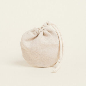 Beauty Home торбичка овална с връзка едноцветна PREMIUM 13 x 14 cm