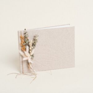 Beauty Home Книга за пожелания бежов златен LUREX