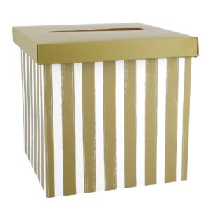 Beauty Home Кутия от картон за поздравителни картички – Маслинено бяло 20x20cm