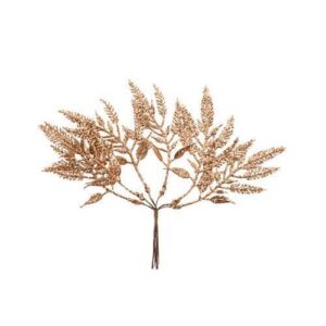 Beauty Home 6 клонки с глитър розово-златно 19 cm