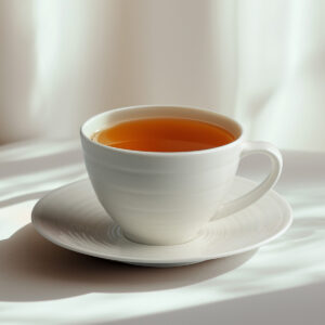Beauty Home Порцеланова чаша с чинийка Sensations Art 7704 250ml Бяла