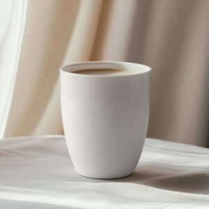 Beauty Home Порцеланова чаша без дръжка Sensations Art 7708 350ml Бяло