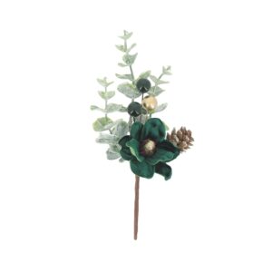 Beauty Home Клон кадифе тъмнозелен със златно 18 cm