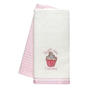 Beauty Home Кърпи за чаши комплект 2 бр. Cupcake Art 8815 40x60 Розов