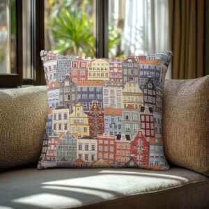 Beauty Home Калъфка за възглавница Дамаска Къщи