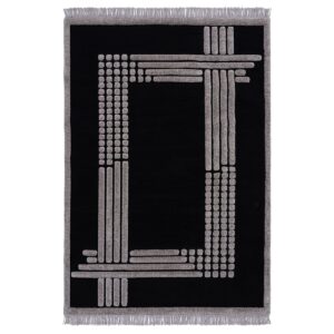 Beauty Home Килим Noir Art 9437 133x190 Черен Черен