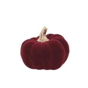 Beauty Home Тиква Кадифе Бордо и Злато 9 x 7 cm