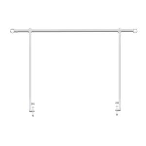 Beauty Home Декоративна бяла разтегателна метална арка за маса, 90 до 260cm x 120cm