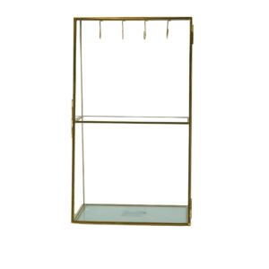 Beauty Home Метална Стойка за Бижута Златна 18 x 11 x 31 cm