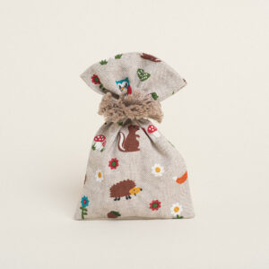 Beauty Home ПЛАТНЕНА ТОРБИЧКА ГОРСКИ ЖИВОТНИ 12 x 17 cm