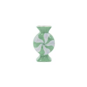 Beauty Home Ваза „бонбон“ – Лилаво/ Мента 12×6,5x20cm