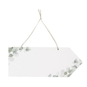 Beauty Home Стрелка за посока с дизайн листа от евкалипт 25 x 10 cm