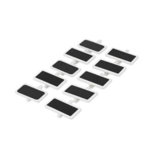 Beauty Home 10 Щипки за табелки за тебешир – Бяло дърво 4,1×2,2 cm