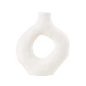 Beauty Home Ваза Sonora – Бяло 19,5x17cm