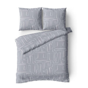 Двоен комплект 200x260см. Cotton stories Minimal (сив)